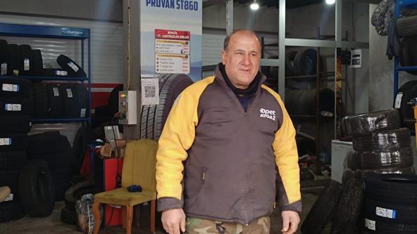 Bingöl’de lastikçiye giren kurt yakalandı