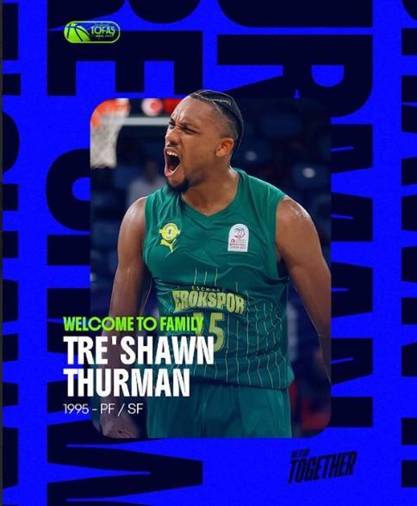 TOFAŞ, Amerikalı forvet Thurman ile sözleşme imzaladı