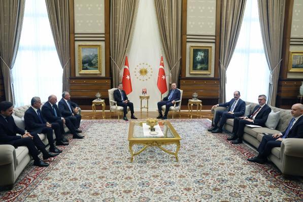 Cumhurbaşkanı Erdoğan, IKBY Başkanı Barzaniyi kabul etti