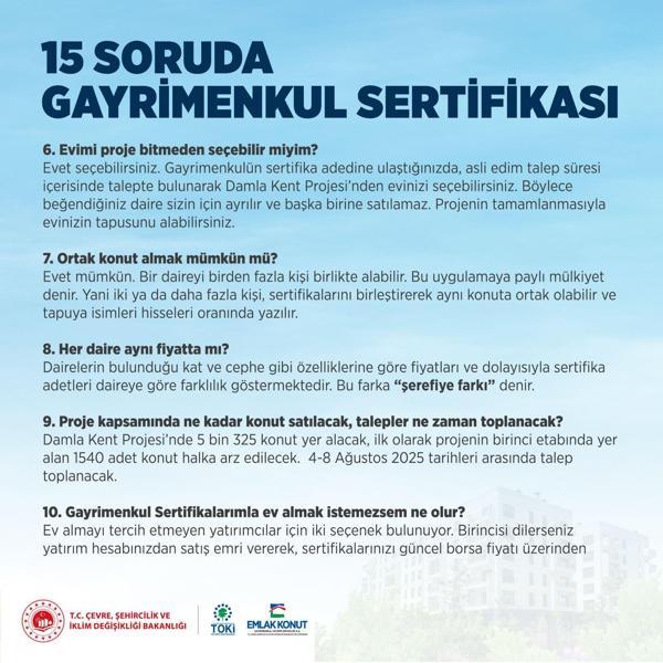 Bakan Kurum, Gayrimenkul Sertifikasına ilişkin merak edilen 15 sorunun yanıtını paylaştı
