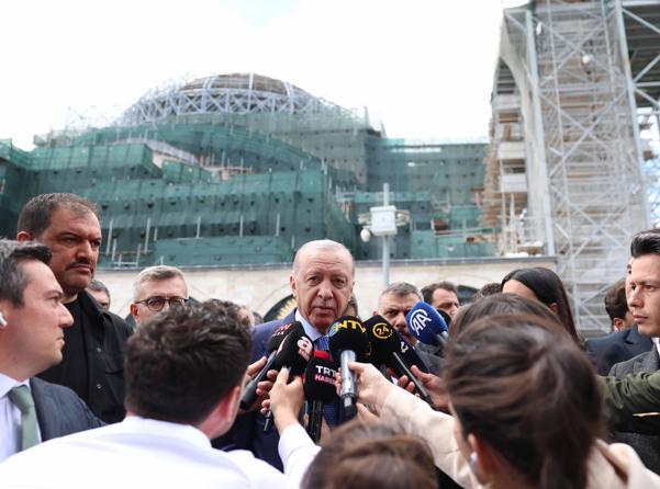 Cumhurbaşkanı Erdoğan, cuma namazını Ayasofya-i Kebir Cami-i Şerifinde kıldı