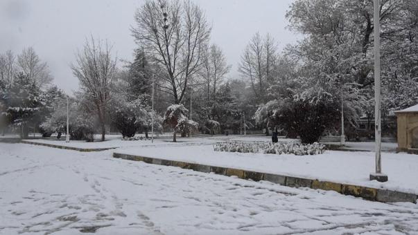 Erzincanda kar yağışı