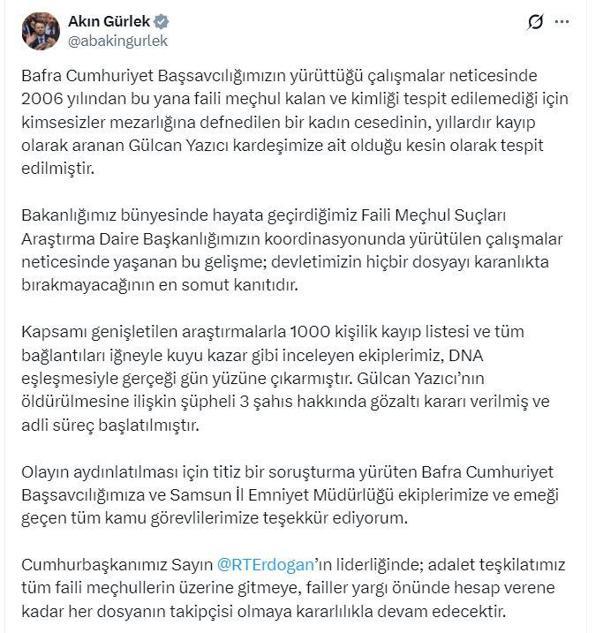 Faili meçhul kadın cinayeti 20 yıl sonra aydınlatıldı
