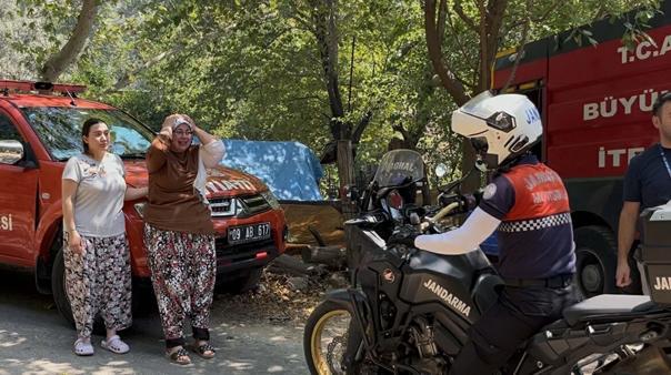 Aydında tarım arazisindeki yangın kontrol altına alındı