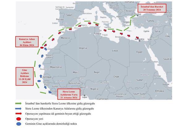 İçişlerinden 4 ton uyuşturucu ile yakalanan gemiye ilişkin açıklama