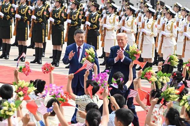 ABD ve Çin liderleri Pekinde bir araya geldi