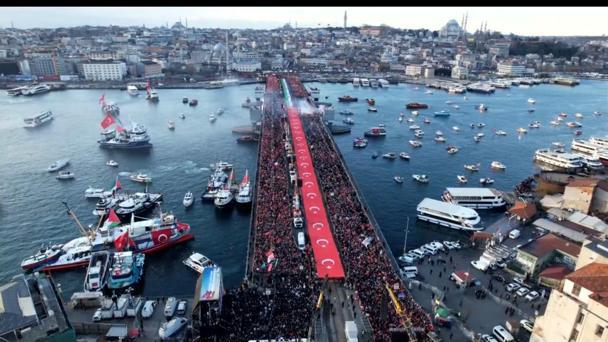 İstanbulda Büyük Gazze Yürüyüşü