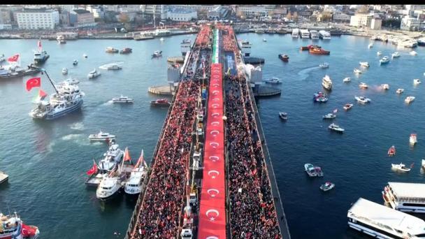 İstanbulda Büyük Gazze Yürüyüşü