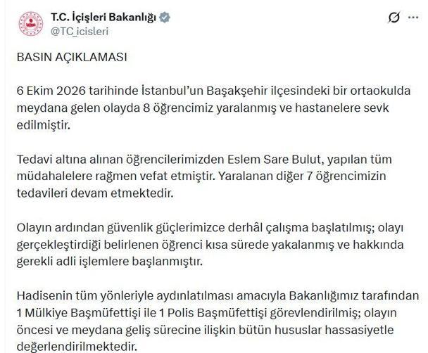 Başakşehirdeki olaya ilişkin 1 mülkiye, 1 polis başmüfettişi görevlendirildi