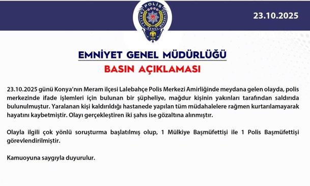 Kuzenini taciz ettiği öne sürülen kişiyi, polis merkezinde bıçaklayarak öldürdü