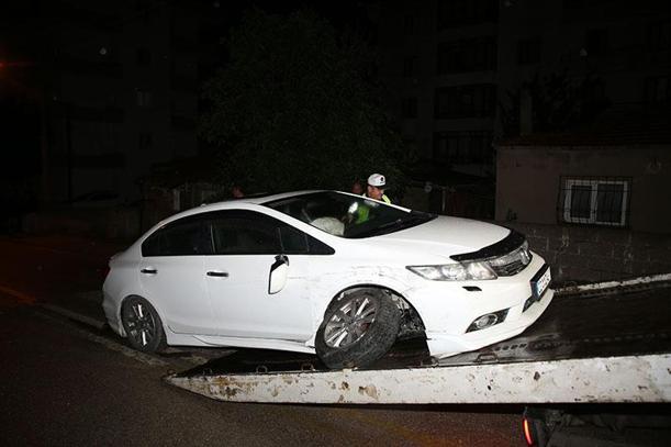 1.92 promil alkollü çıkan sürücü, babasına kaza yaptığını telefonda polise söyletti