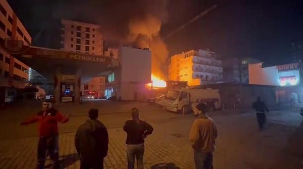 Hatay’da iş yeri yangını