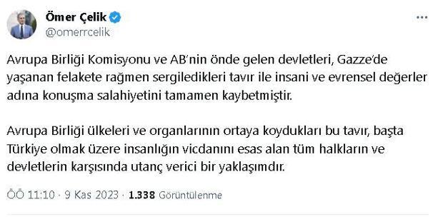 AK Partili Çelik: Bu rapor AB için utanç vericidir