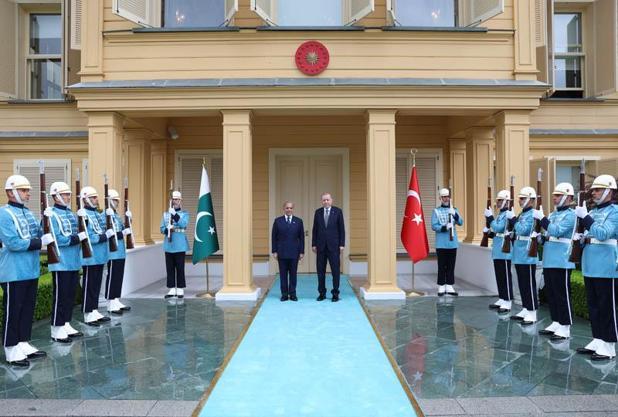 Cumhurbaşkanı Erdoğan, Pakistan Başbakanı Şahbaz Şerif ile görüştü