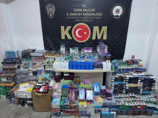 İzmirde kaçakçılık operasyonu; 57 gözaltı