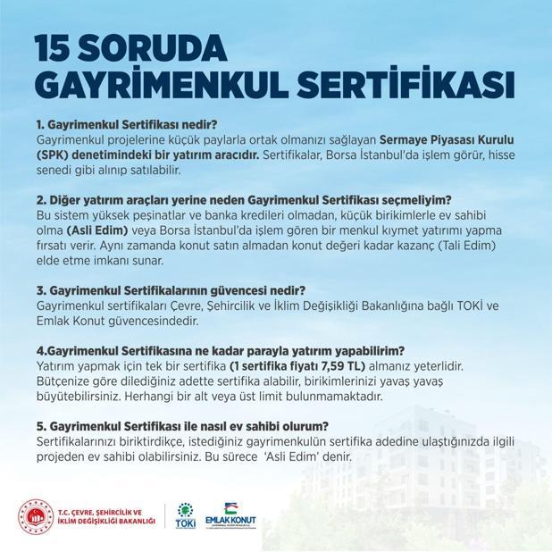 Bakan Kurum, Gayrimenkul Sertifikasına ilişkin merak edilen 15 sorunun yanıtını paylaştı