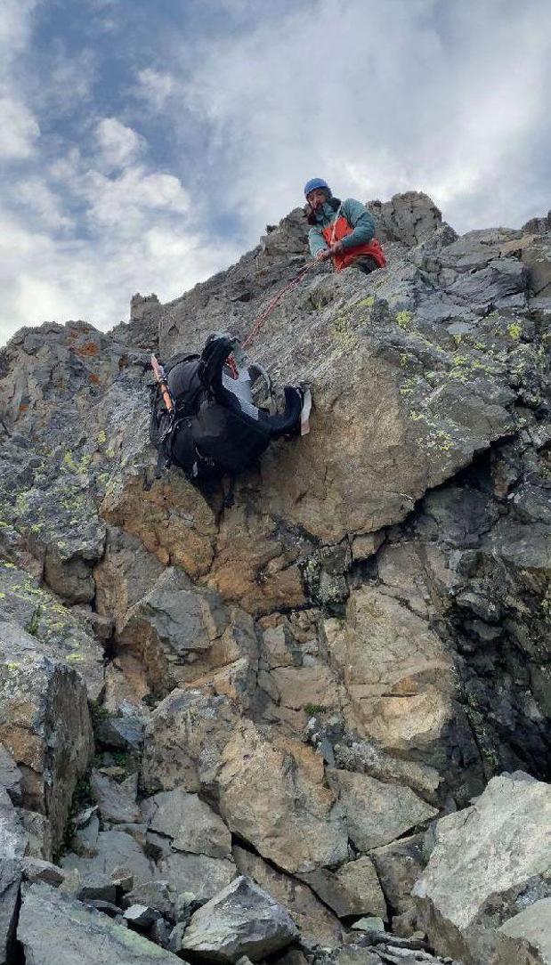 Kaçkarlarda düşen dağcıya hayat kurtaran ‘serumlu ilk müdahale