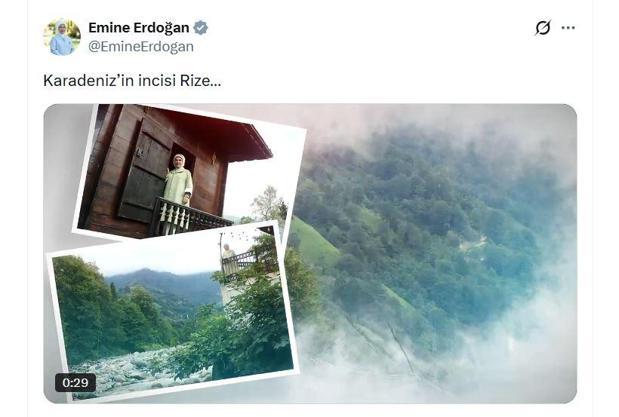 Emine Erdoğandan Rizedeki ziyaretlerine ilişkin paylaşım