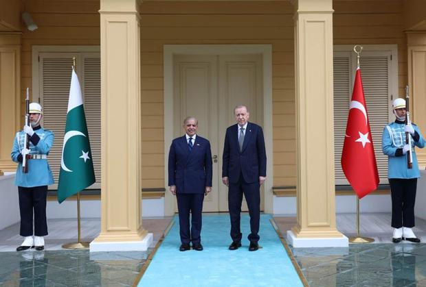 Cumhurbaşkanı Erdoğan, Pakistan Başbakanı Şahbaz Şerif ile görüştü
