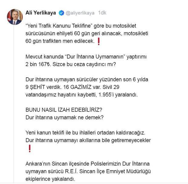 Bakan Yerlikaya: Dur ihtarına uymayan sürücüler yüzünden 9 şehit verdik, 29 vatandaşımız hayatını kaybetti