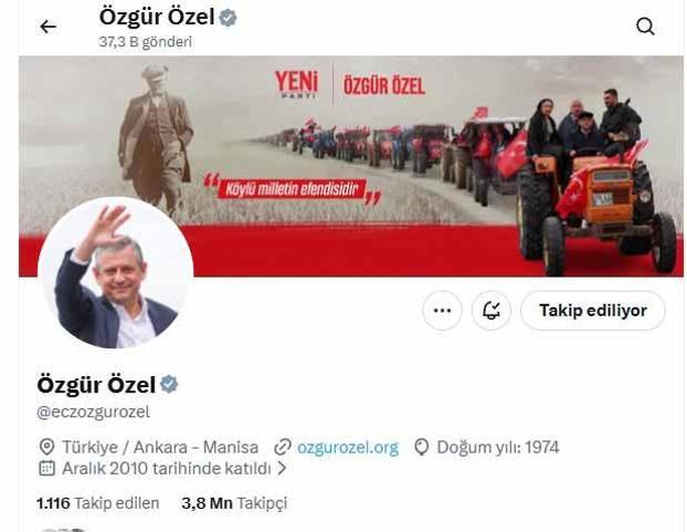 Özgür Özelin partisinin adı Yeni Parti oldu