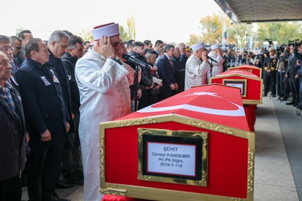 Şehitler memleketlerinde son yolculuğuna uğurlandı