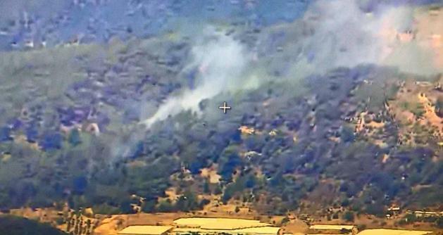 Antalyada çıkan orman yangını kontrol altında