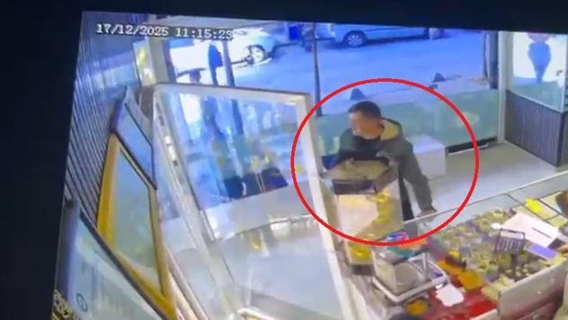 Gülhanın cinayet şüphelisinin kuyumcuya altınları satarken görüntüleri ortaya çıktı