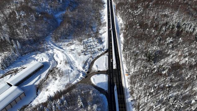 Bolu Dağında kar kesildi, ulaşım normale döndü