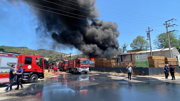 Kocaelide fabrika yangını; 1 ölü