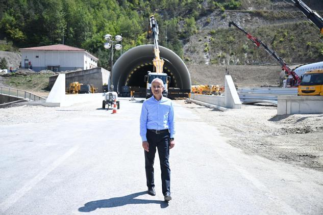 Bakan Uraloğlu: Bolu Dağı Tünelindeki çalışmaları 8 ya da 9 Eylüle kadar bitirmeyi hedefliyoruz