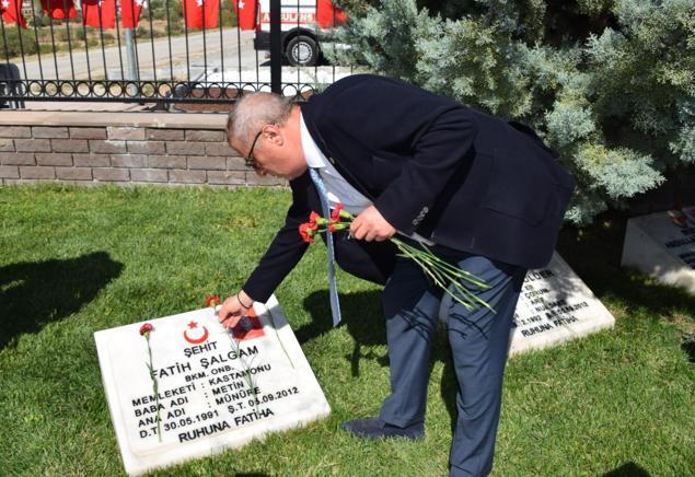 Afyonkarahisarda mühimmat deposundaki patlamada şehit olan askerler anıldı