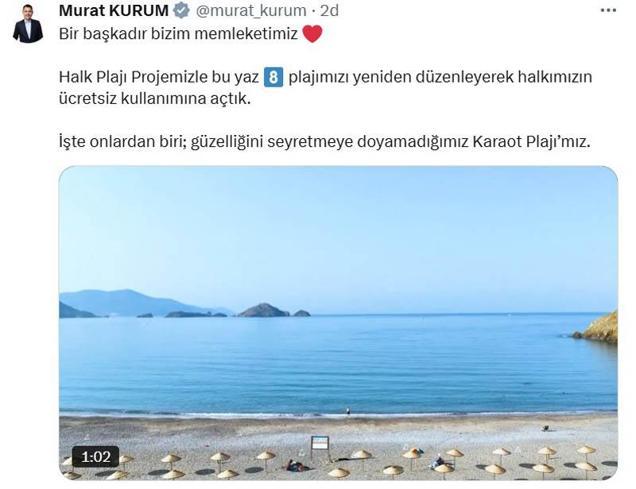 Bakan Kurum: Bu yaz 8 plajımızı halkımızın ücretsiz kullanımına açtık