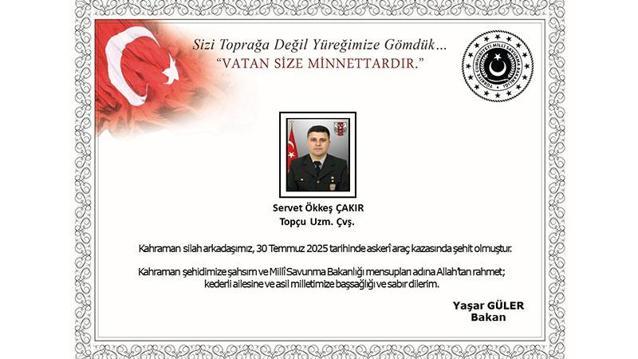 Osmaniyeye şehit ateşi düştü