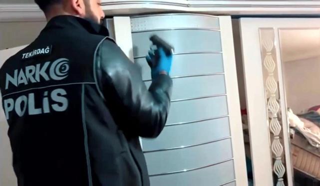 Tekirdağ’da 9 adrese uyuşturucu operasyonunda 5 tutuklama