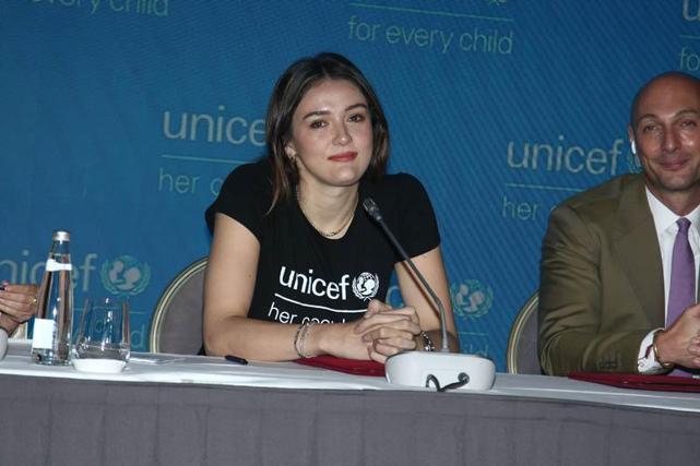 UNICEF ile milli voleybolcu Zehra Güneş arasında anlamlı iş birliği