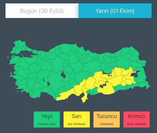 İçişleri Bakanlığından sağanak uyarısı