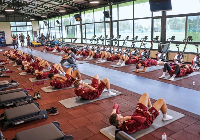 Trabzonspor’da sabah antrenmanı tamamlandı