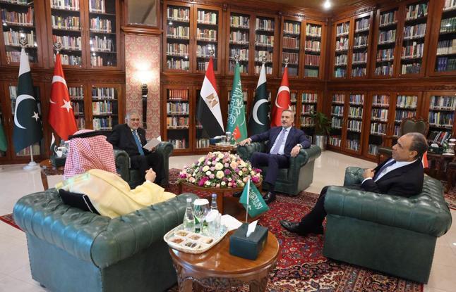 Bakan Fidan, ‘Türkiye-Mısır-Pakistan-Suudi Arabistan Dışişleri Bakanları Toplantısı’na katıldı