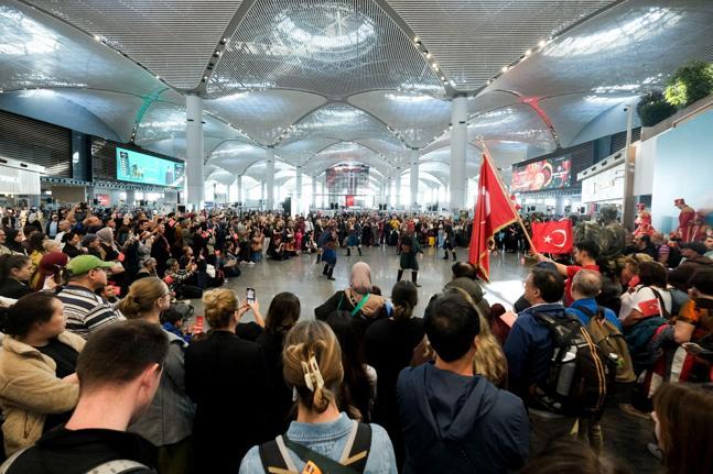 İstanbul Havalimanında Cumhuriyet Bayramı coşkusu
