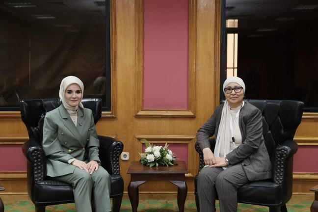 Aile ve Sosyal Hizmetler Bakanı Mahinur Özdemir Göktaş, Mısır’da