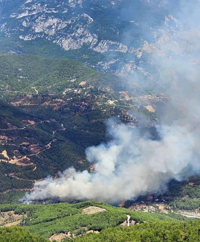 Antalyada orman yangını