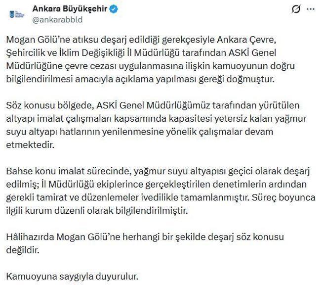 Bakanlıktan ABBye 1,6 milyon lira atık su deşarjı cezası