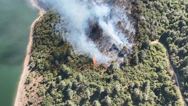 Sultangazi Kent Ormanındaki yangın kontrol altına alındı