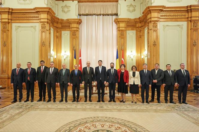 TBMM Başkanı Numan Kurtulmuş, Romanya Senato Başkanı Abrudean ile bir araya geldi