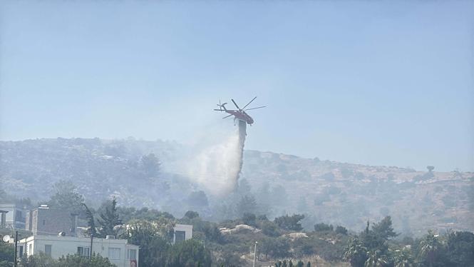 Muğlada maki yangını