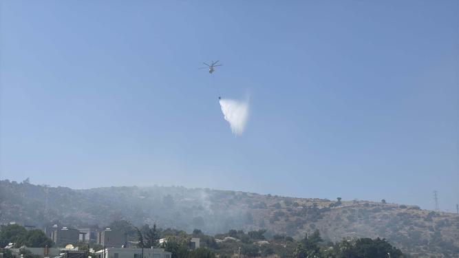 Muğlada maki yangını