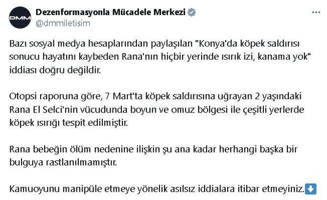DMMden köpek saldırısında ölen Ranaya ilişkin açıklama