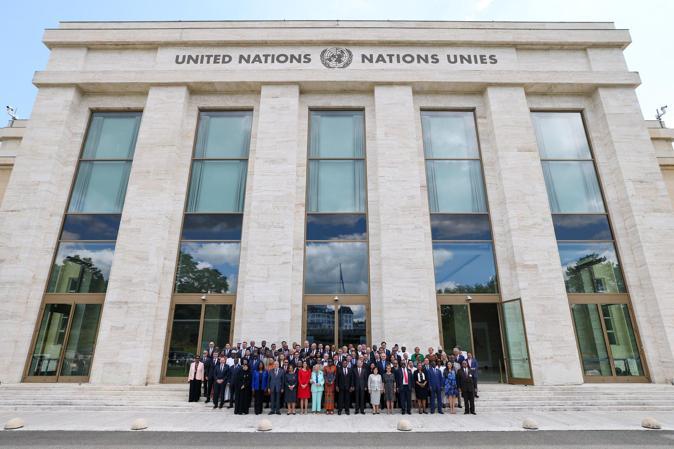 TBMM Başkanı Kurtulmuş, 6’ncı Dünya Parlamento Başkanları Konferansı aile fotoğrafında yer aldı