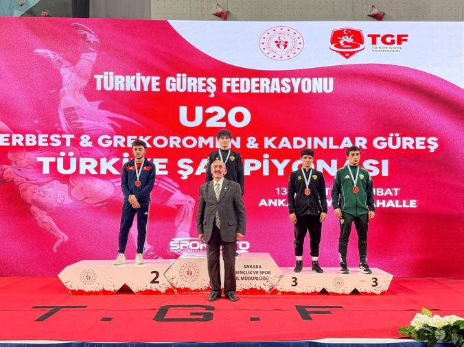 U20 Grekoromen Güreş Türkiye Şampiyonası sona erdi